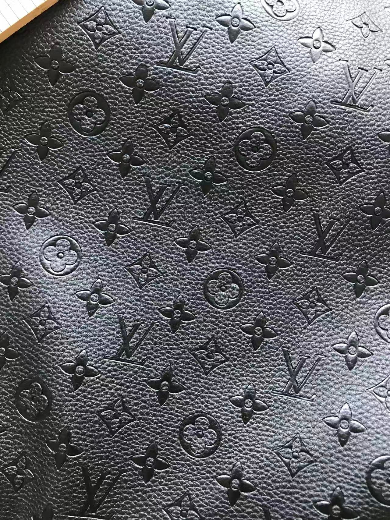 Black embossed Louis Vuitton Custom DIY Bag Leather Sofa Leather Furniture Upholstery