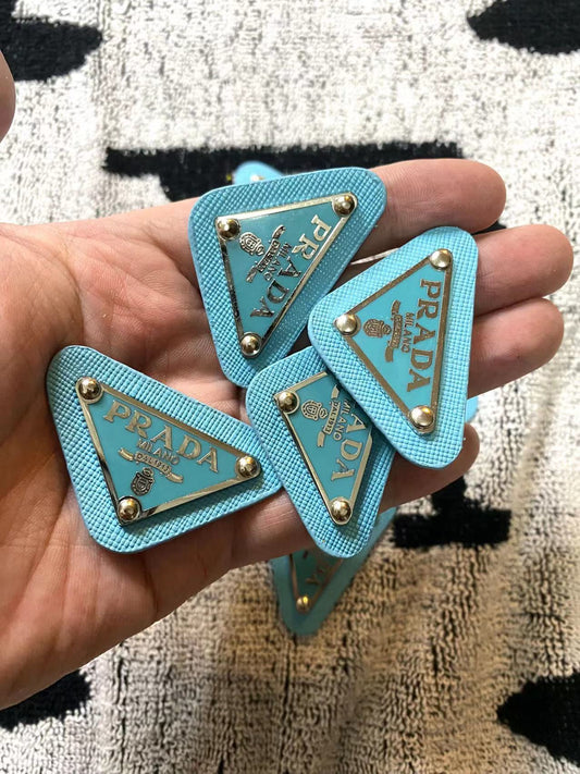 Tiffany Prada Badge Emblem Metal Handmade Accessory