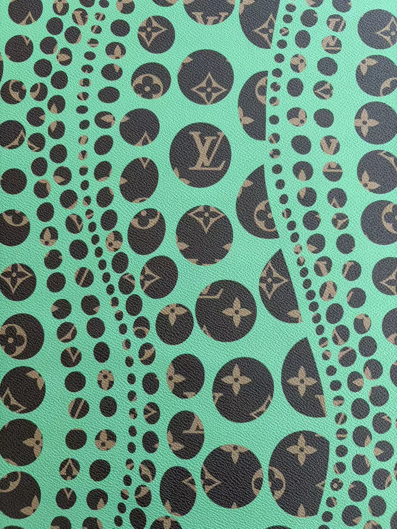 Yayoi Kusama Louis Vuitton Leather Designer Fabric for Bag Repaid DIY Crafts