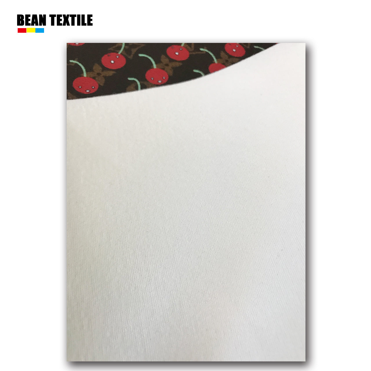 Brown LV faux vinyl leather cherry Louis Vuitton fabric for bag