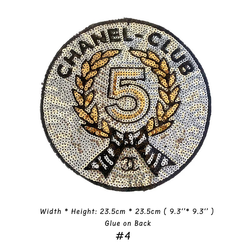 Embroidery Chanel Patches Custom Clothing Jackets
