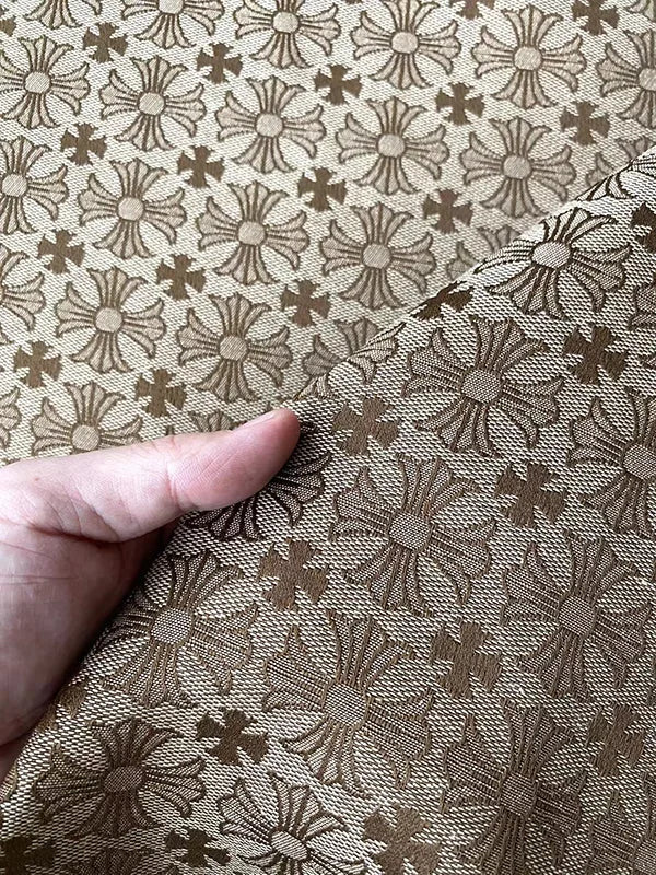 Chrome Hearts Jacquard Sewing Fabric Sold by Yard