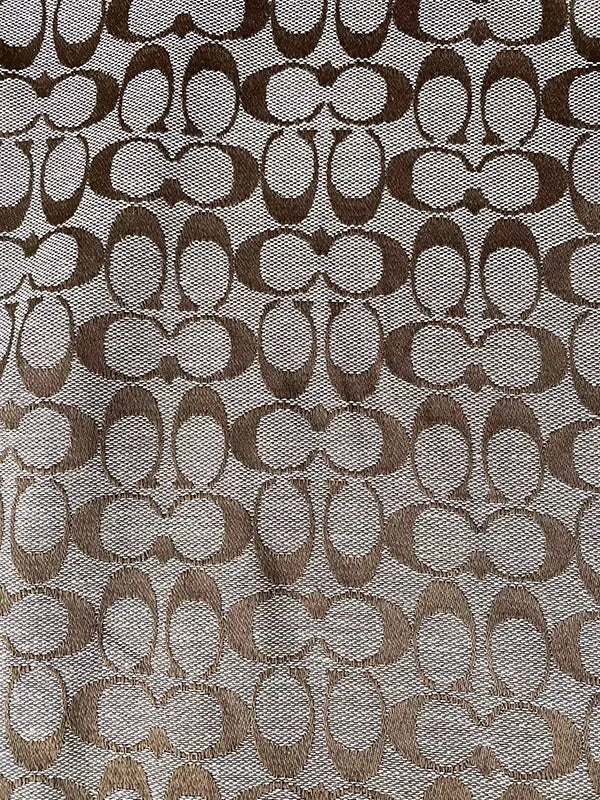 Brown Coach Fabric