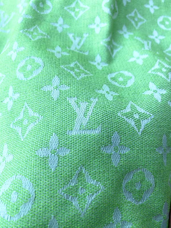 Fresh Green Louis Vuitton Designer Fabric