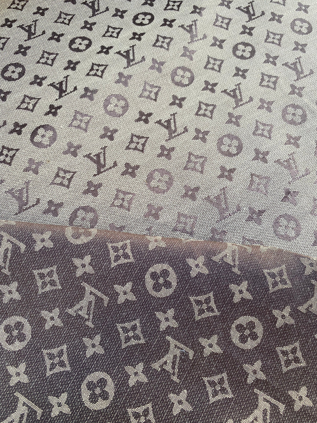 Classic Brown Louis Vuitton Sofa Fabric Jacquard for Furniture DIY Handmade Custom Sneakers