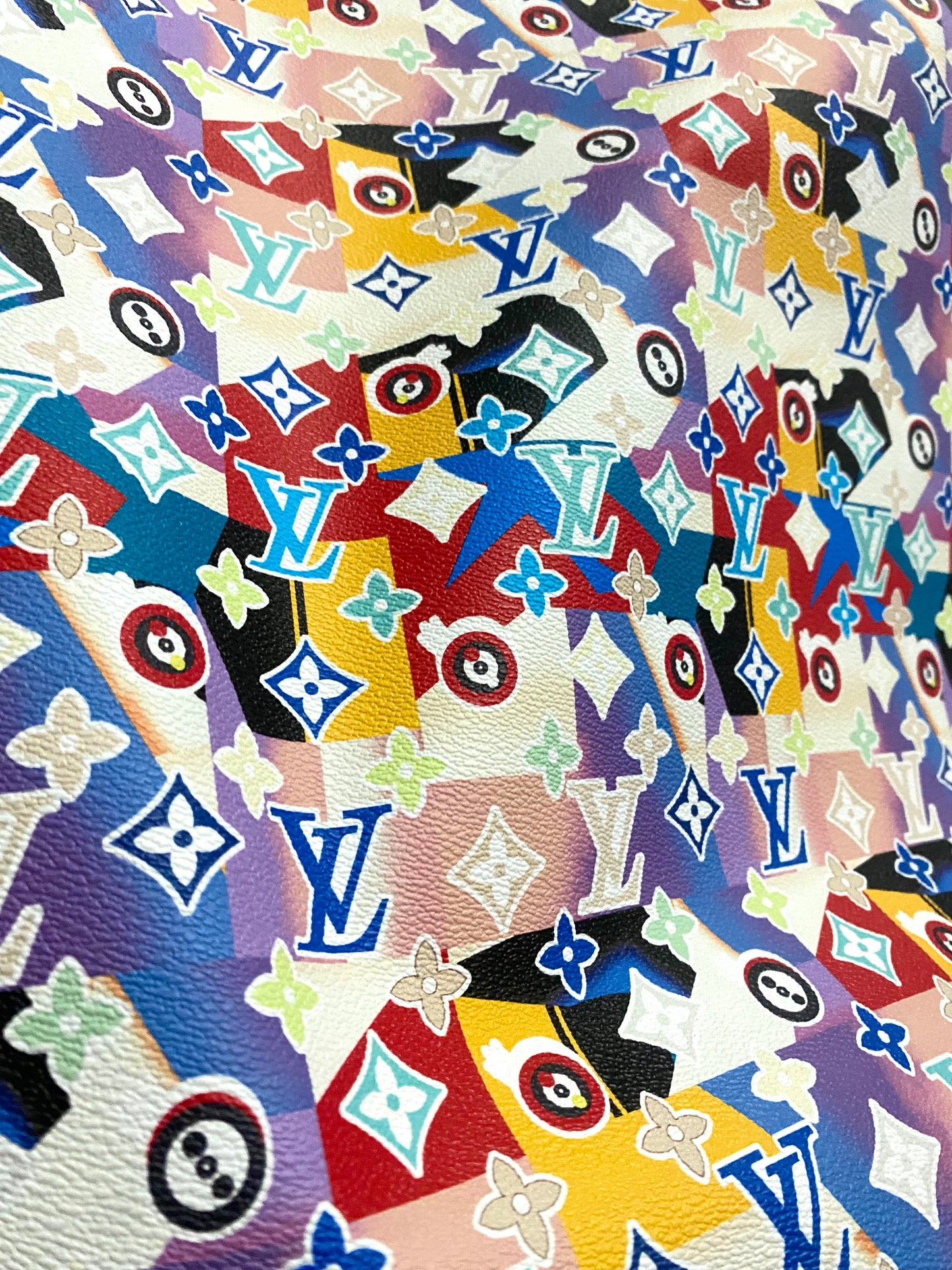 New Louis Vuitton Geometry Design for Handmade Custom Sneakers DIY Crafts