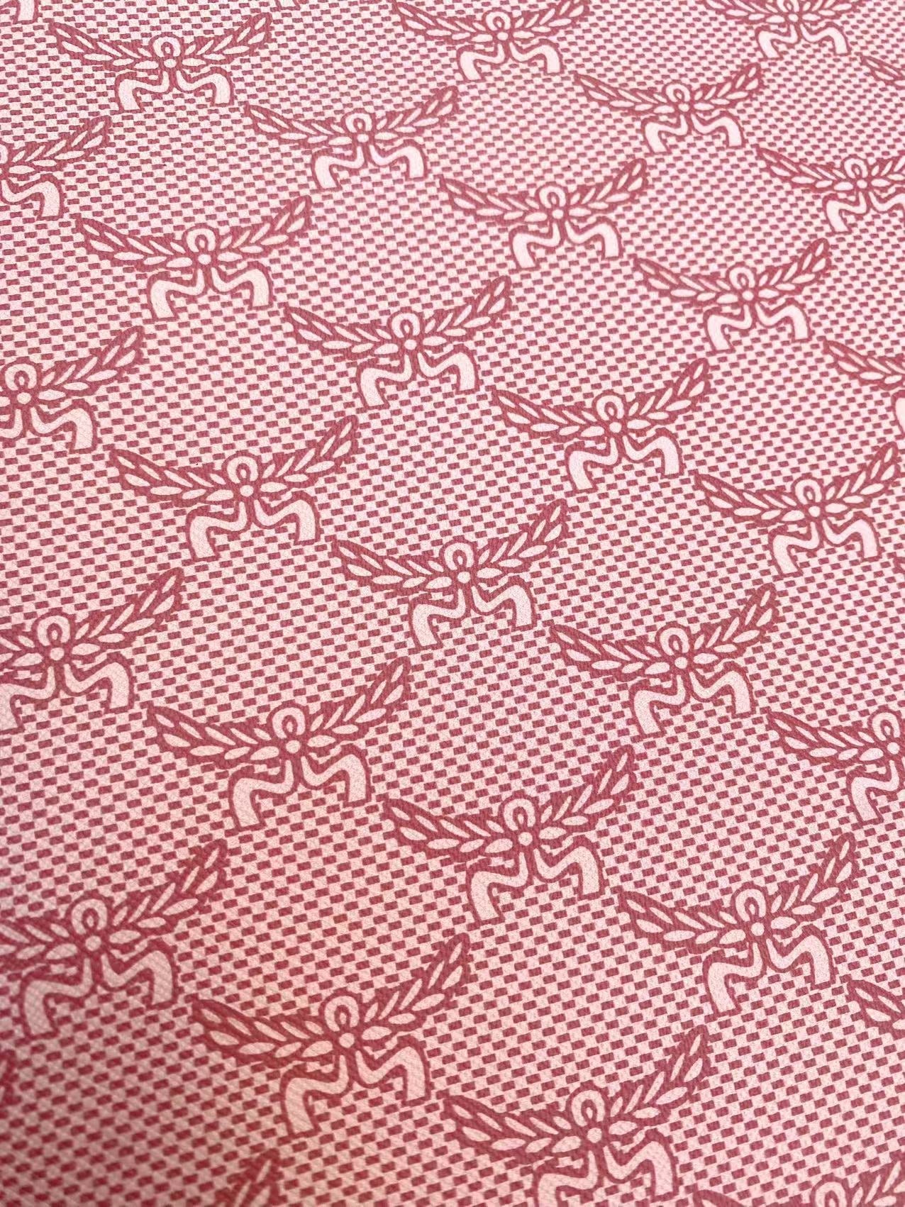 Pink New MCM Vinyl Bag Leather for DIY Crafts Handmade Sewing Sneakers Design
