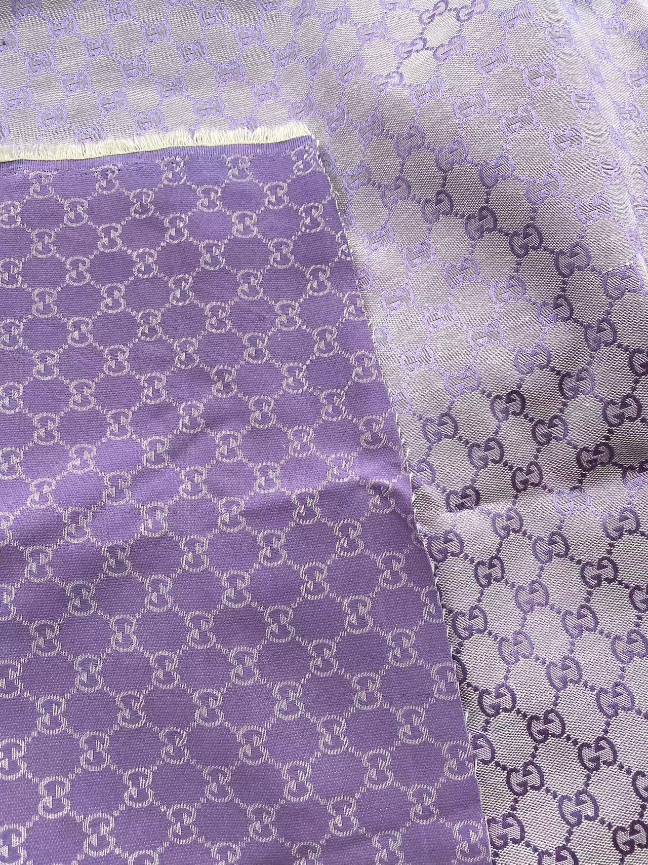 Beautiful Purple Gucci Jacquard Designer Fabric for Custom Clothing Bespoke