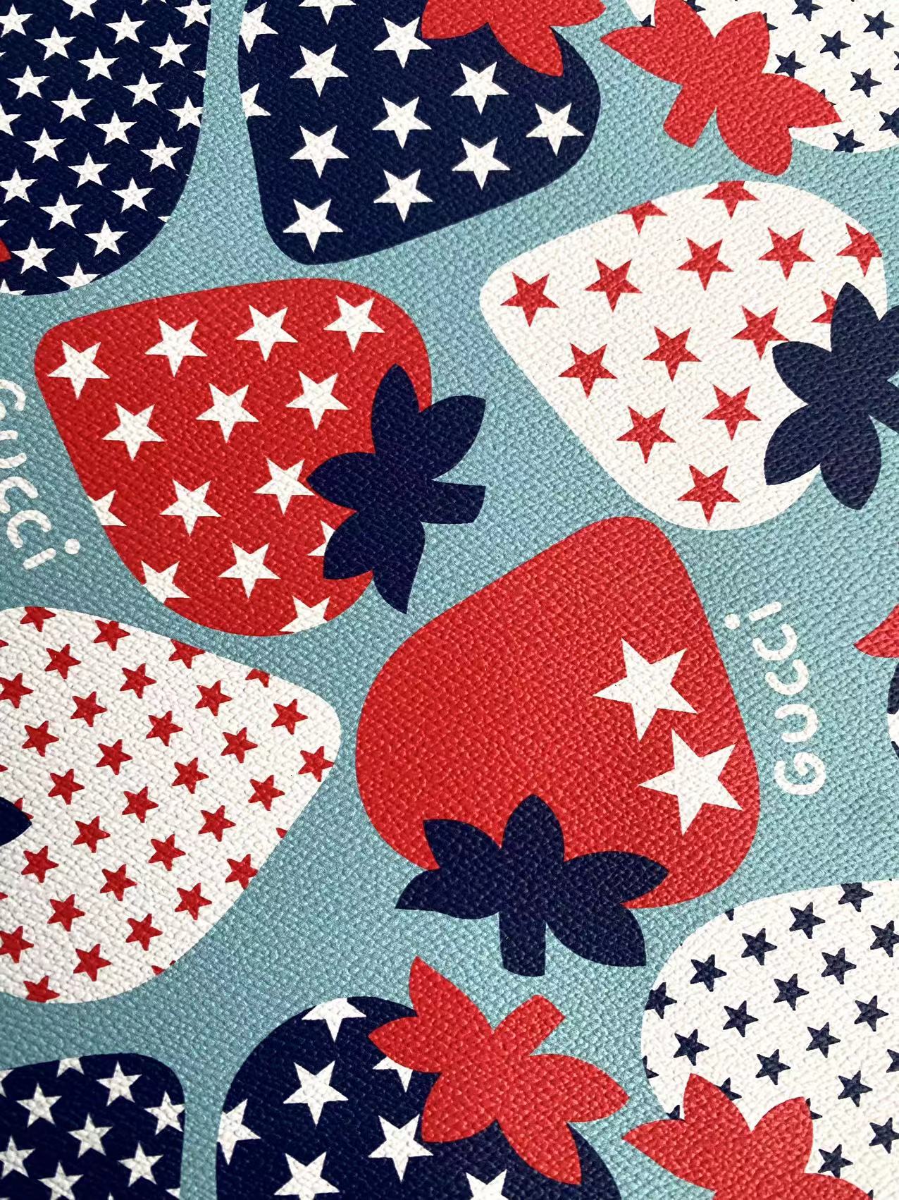 GUCCI Strawberry Designer Faux Leather for Sneakers