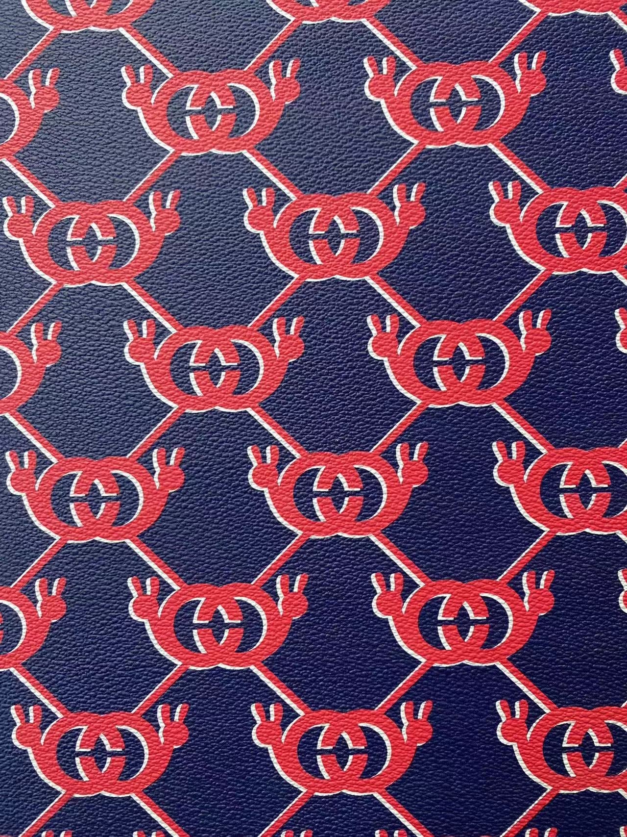 Navy GUCCI Web Designer Leather for Custom Shoes