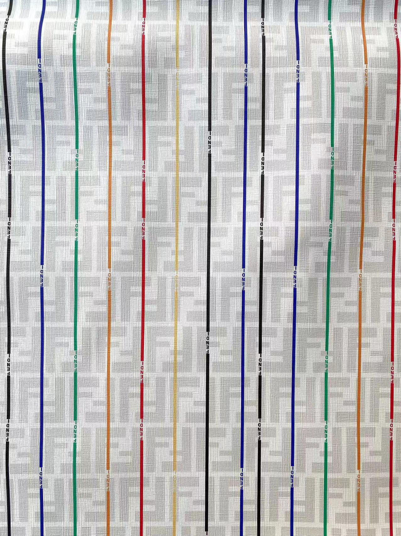 White FF Fendi Vinyl Faux Leather Sheet for Custom Sewing Projects