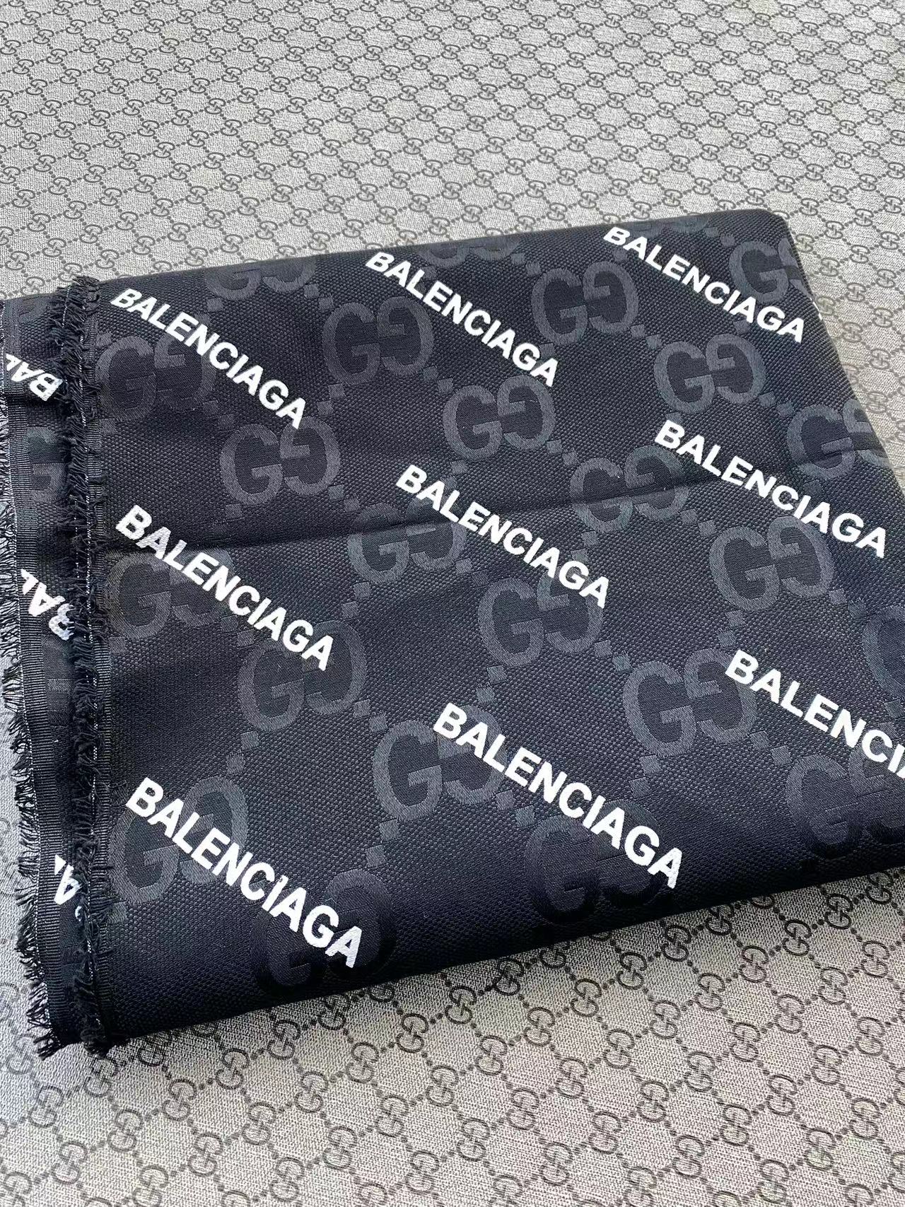 Black Gucci Balenciaga Jacquard Truck Upholstery Fabric