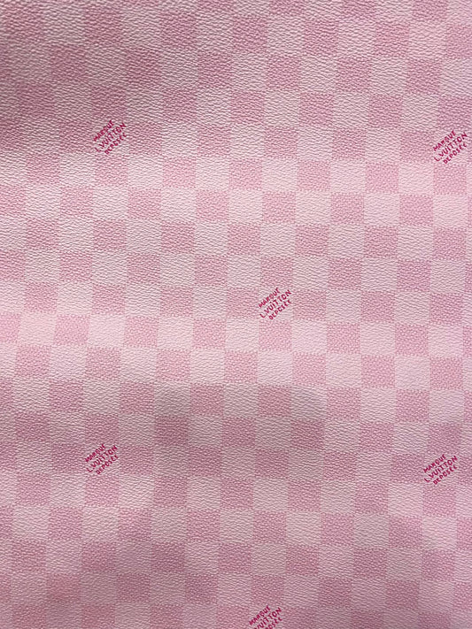 Pink Louis Vuitton Damier Leather Bag Material for Upholstery Sneakers