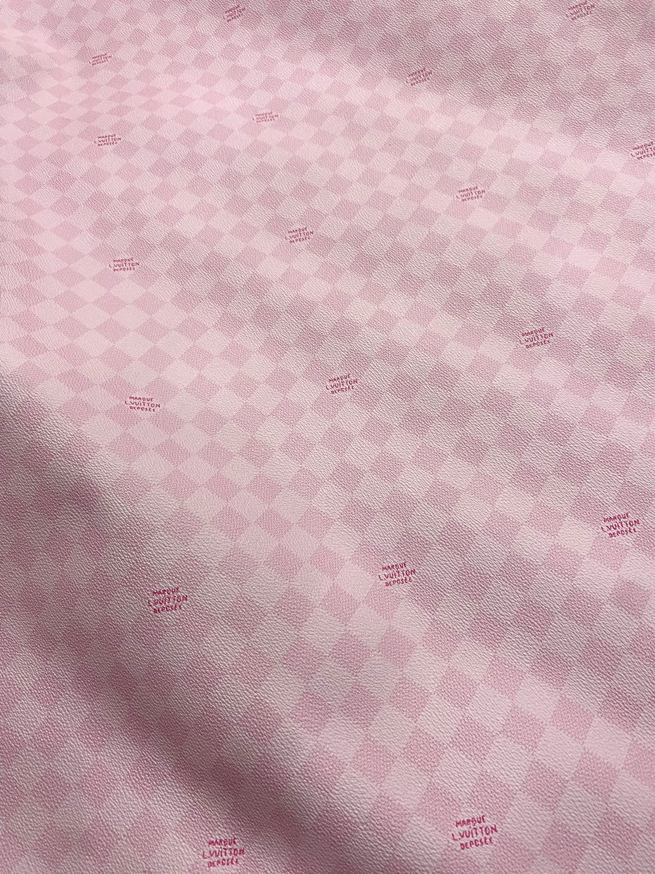 Pink Louis Vuitton Damier Leather Bag Material for Upholstery Sneakers