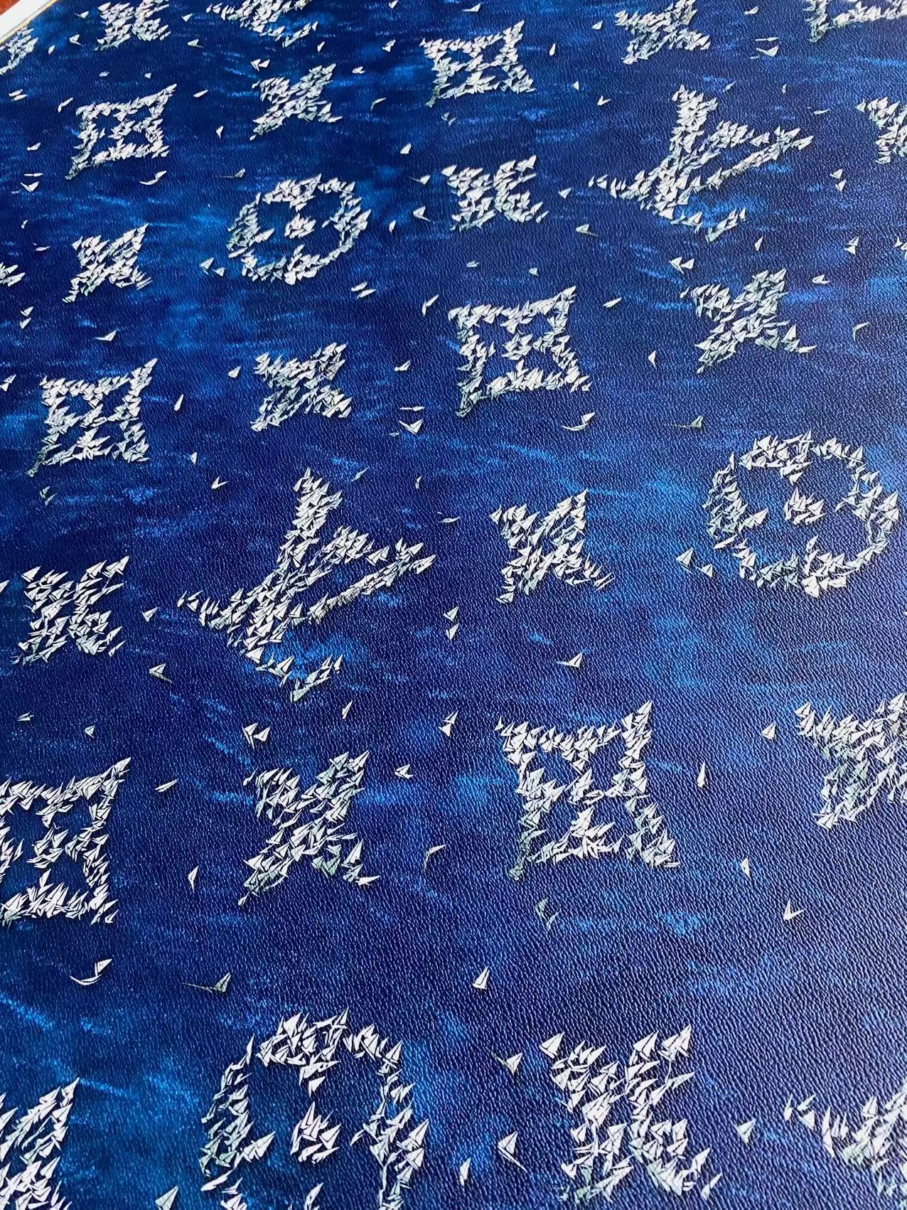 New Louis Vuitton Summer Design Leather Fabric for Car Wrap Sneakers Creation