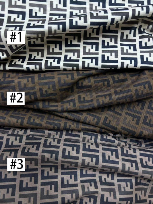 Fendi Italy FF Apparel Sewing Corduroy Designer Inspired Fabric Sold by Yard