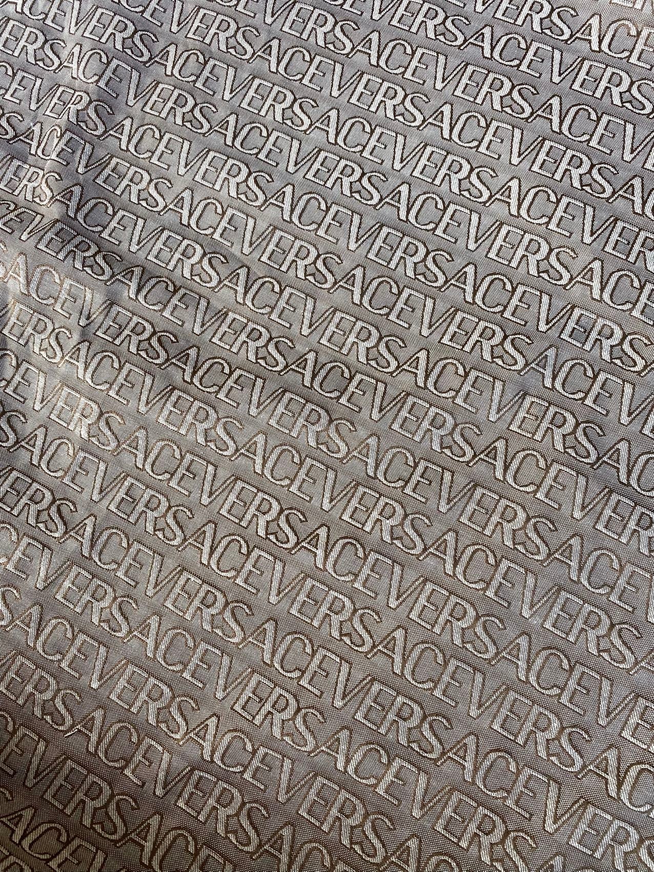 Brown Versace Jacquard Designer Fabric for Clothing DIY Sewing Projects