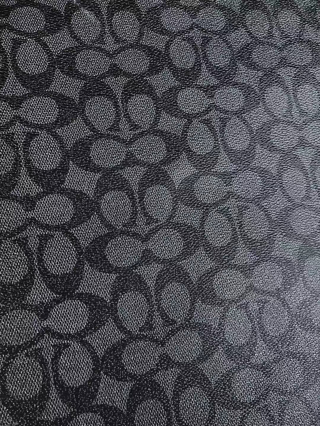 Black Coach Vinyl Leather for Bag Material Custom Shoes