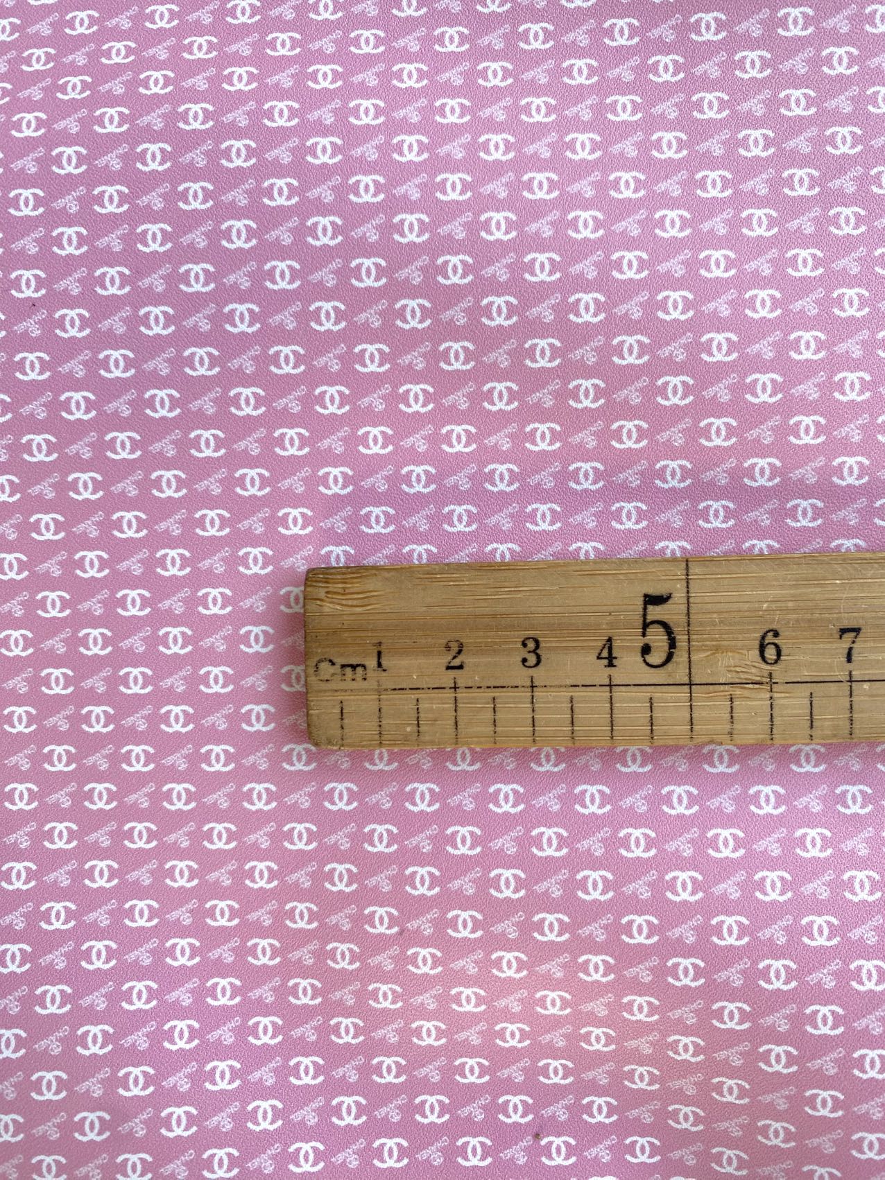 Pink Chanel Mini Size Leather for Doll Making Custom Projects
