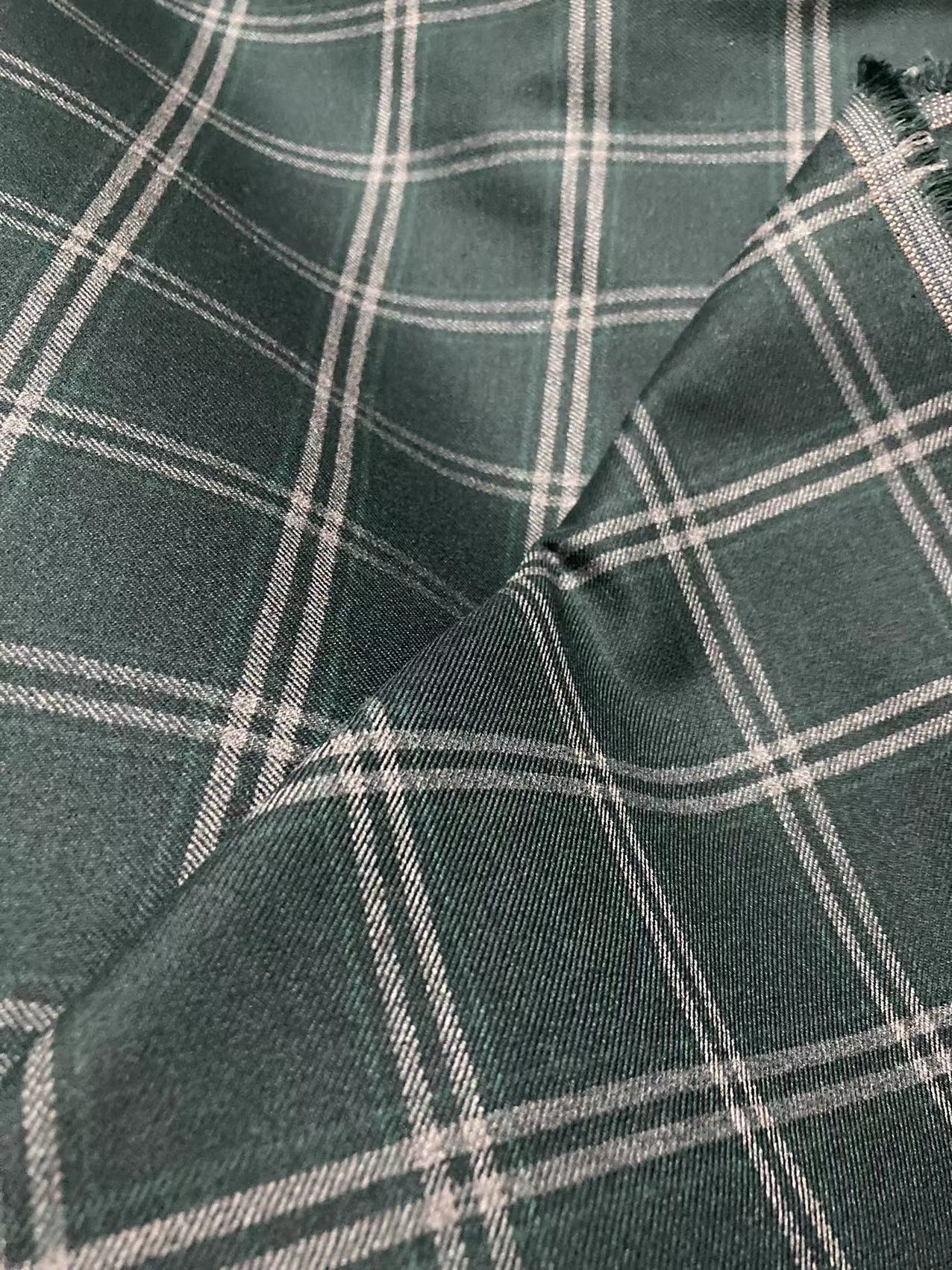Dark Green Premium Check Fabric
