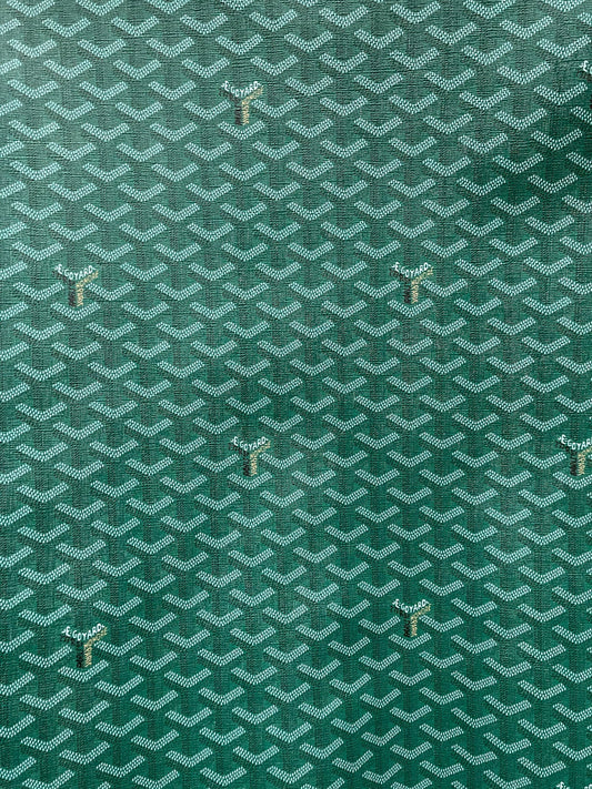 Dark Green Goyard Vinyl for Custom Sneakers Air Force One