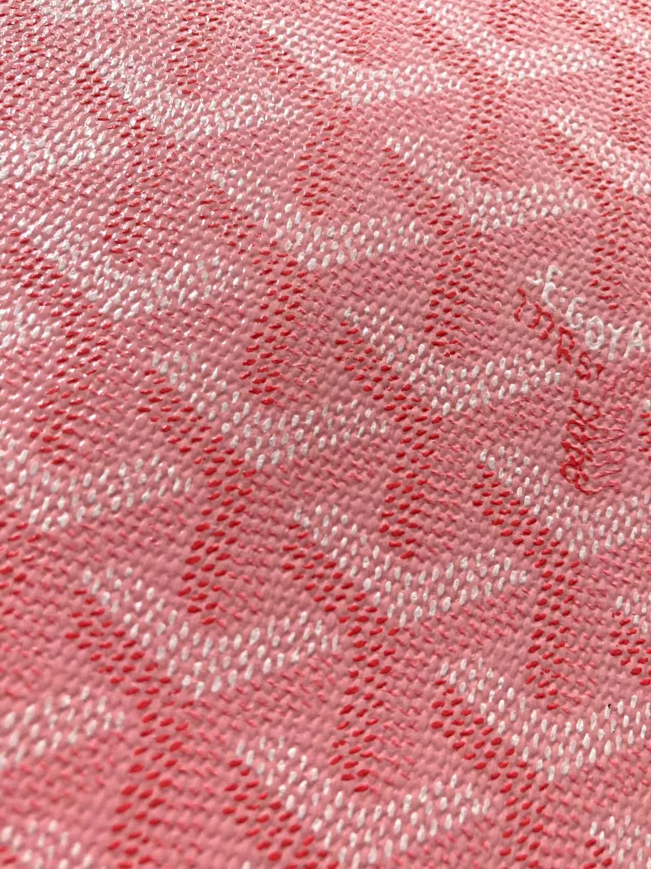 Original Quality Pink Goyard Canvas Fabric for Custom Sneakers Car Interior