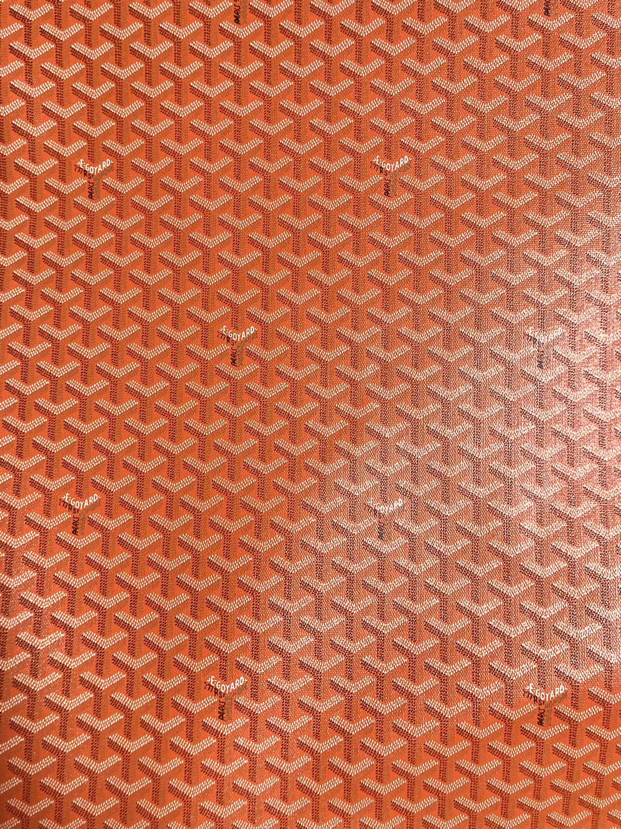 Orang Goyard Original Quality Vinyl Canvas for Custom Sneaker Furniture