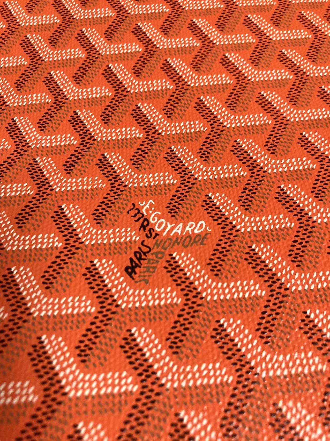 Orang Goyard Original Quality Vinyl Canvas for Custom Sneaker Furniture