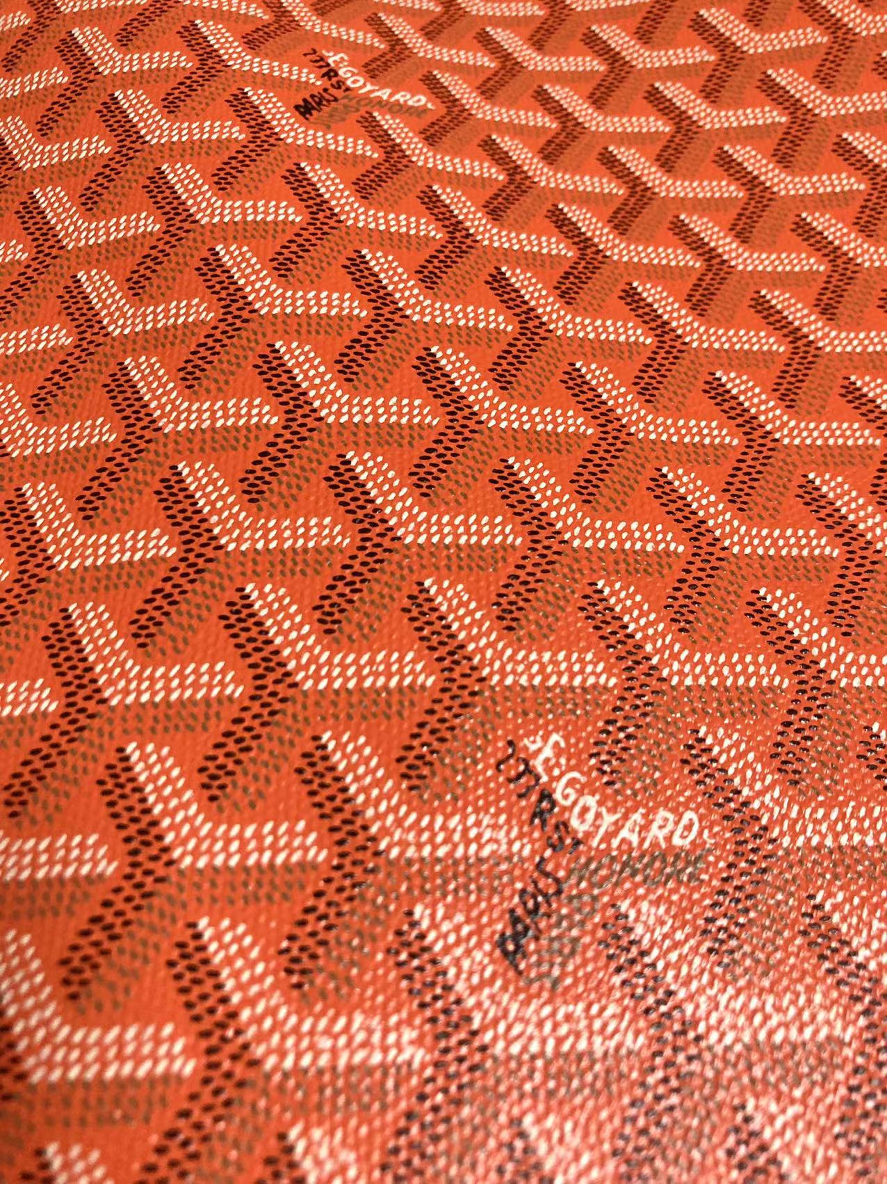 Orang Goyard Original Quality Vinyl Canvas for Custom Sneaker Furniture