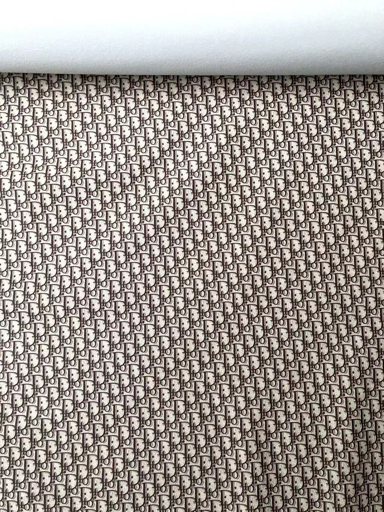 Classic Brown Dior Vinyl Leather for Custom Sneakers