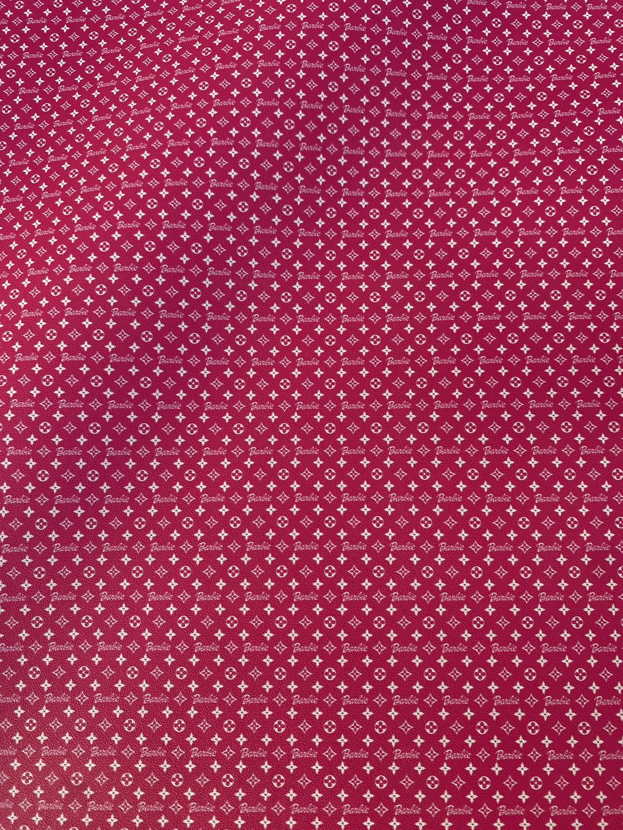 Pink Barbie LV Doll Clothing Custom Leather Mini Size