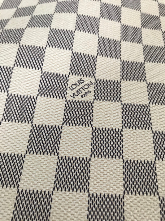 White LV Damier