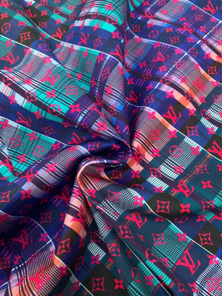 Beautiful Damier LV Cotton Clothing Fabric for Custom Sewing Apparel - mingfabricstore