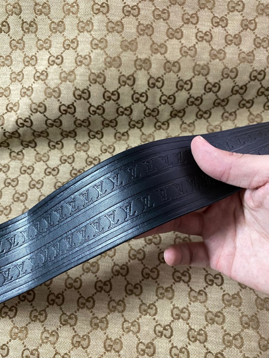Black Louis Vuitton Trunk Luggage Box Leather Stripe for Sewing Bag Accessory - mingfabricstore