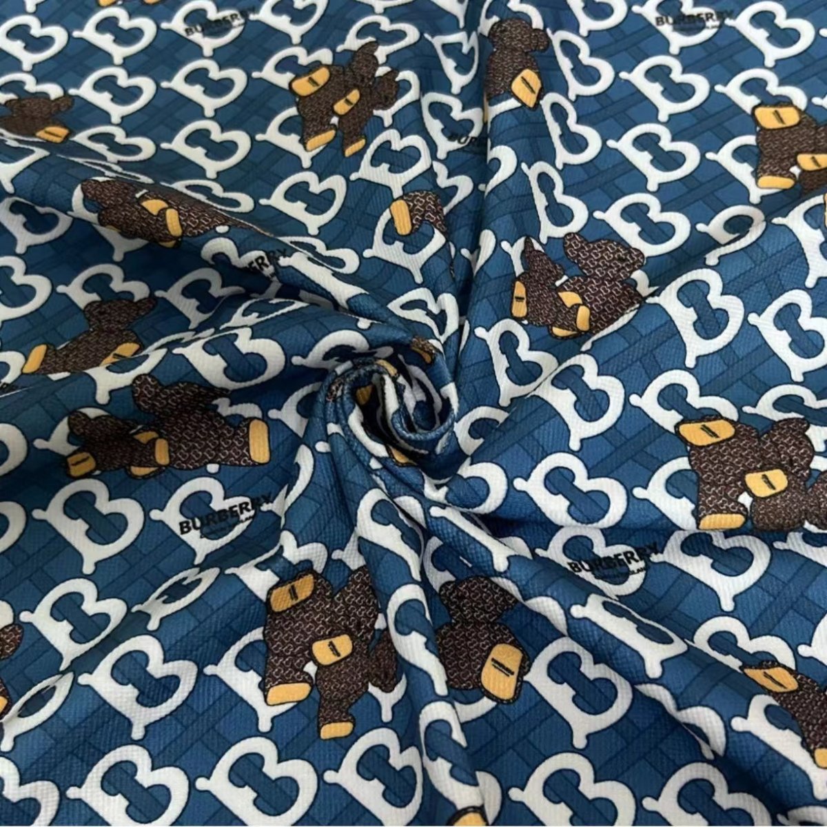 Burberry Bear Corduroy Designer Fabric for Sewing Fabric Sold by Yard - mingfabricstore