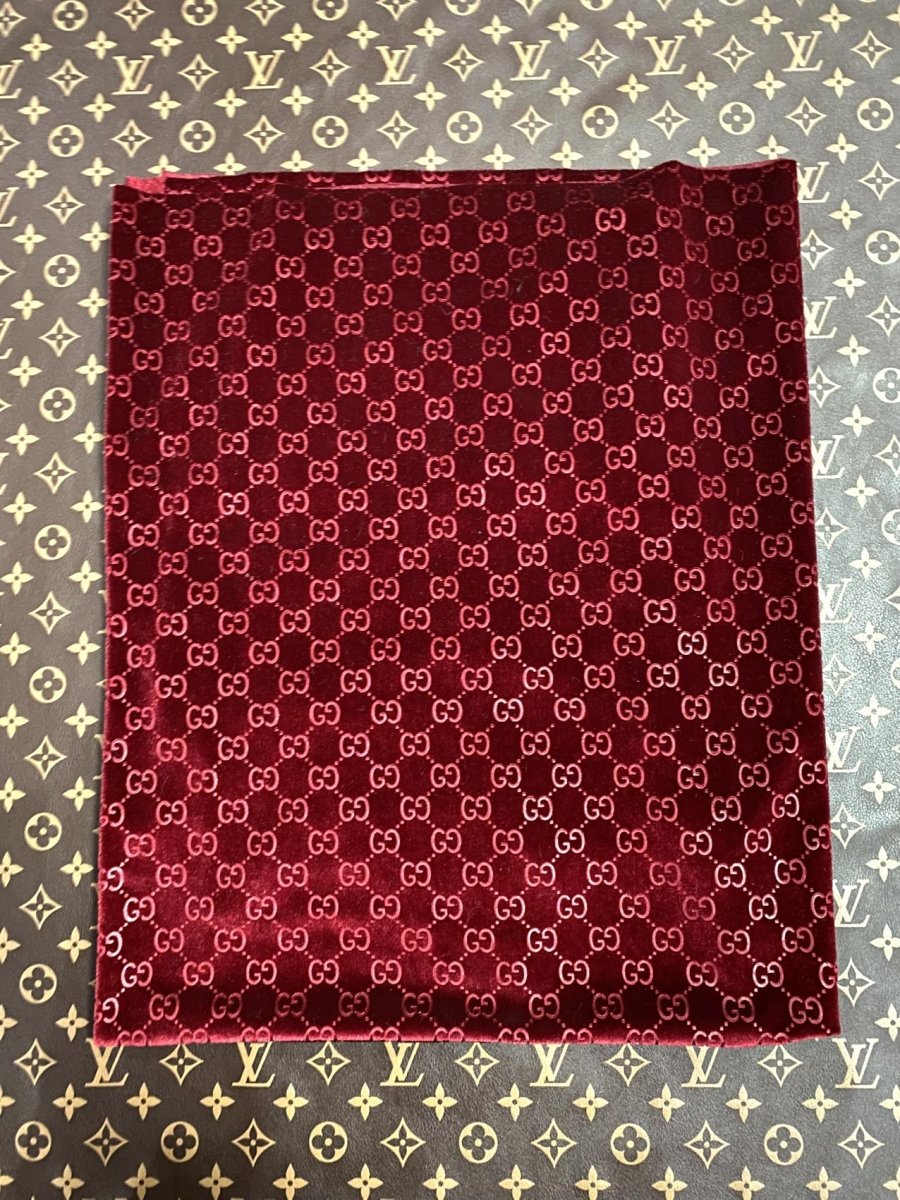 Burgundy Gucci Velvet Fabric for Clothing Suit Bespoke - mingfabricstore