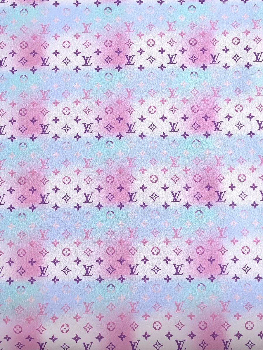 By The Pool LV Regular Size Faux Leather Fabric Vinyl Handmade Customshoes - mingfabricstore