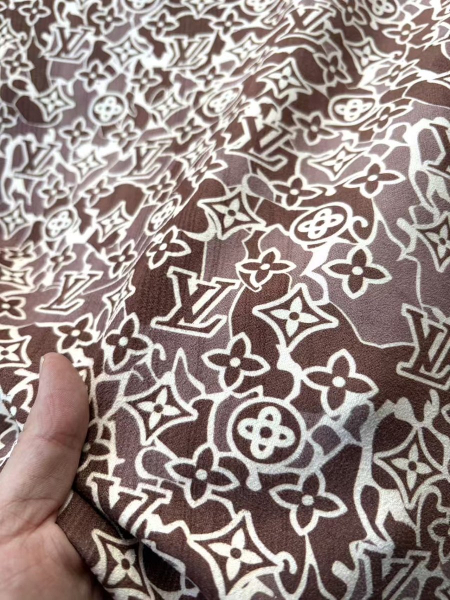 Camo LV Speaker Upholstery Window Pods Cover Fabric - mingfabricstore