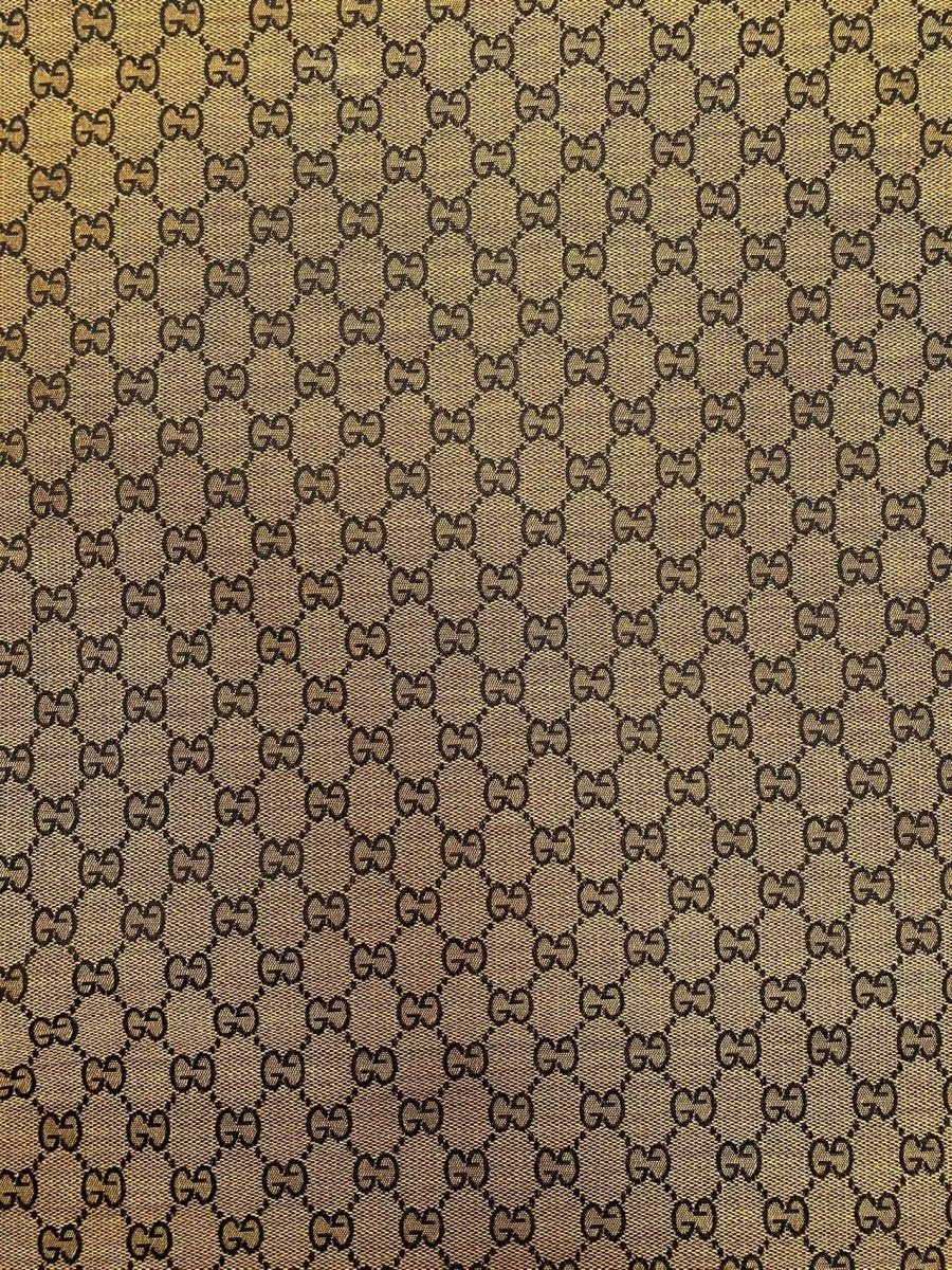 Classic Gucci Jacquard Fabric Yellow Handmade DIY Sewing Crafting Sneakers - mingfabricstore