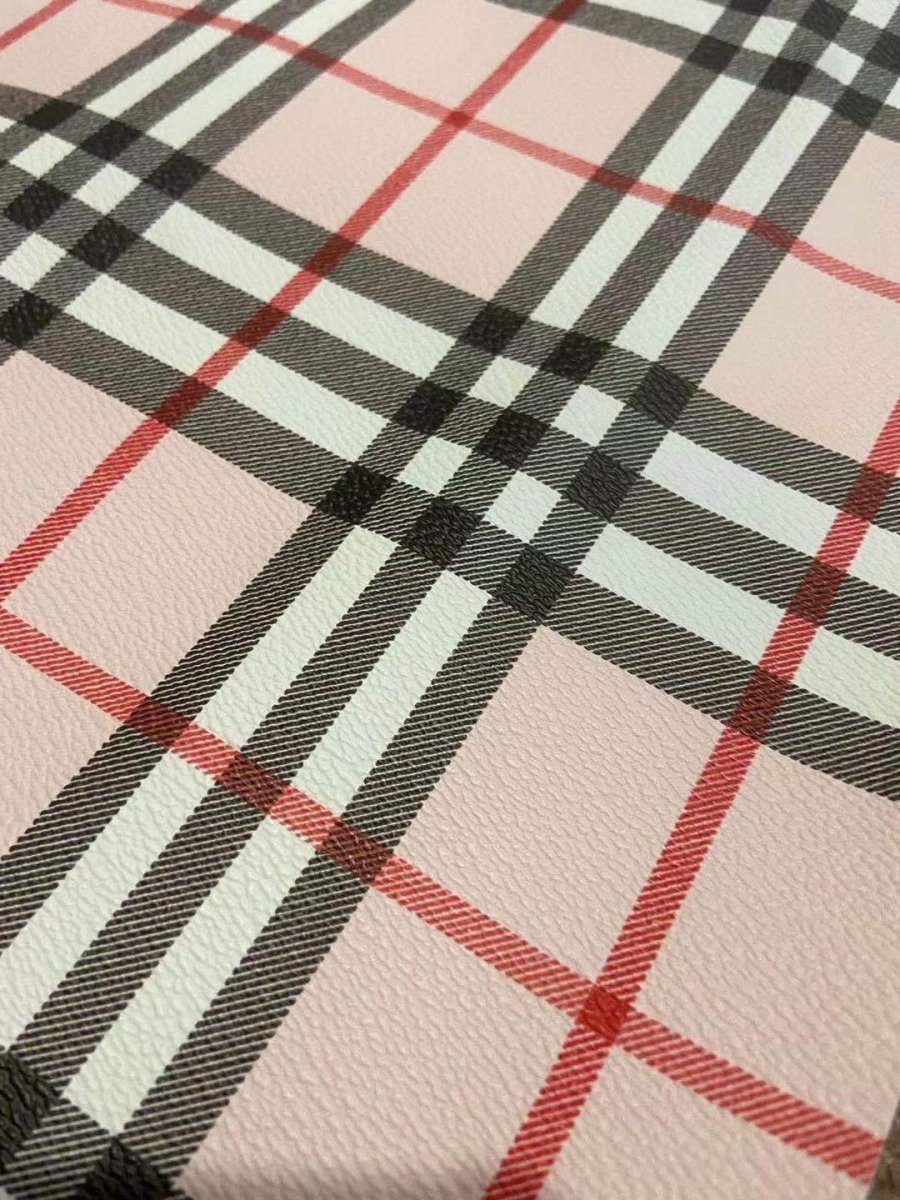 Classic Pink Burberry Leather for Bag Shoe Custom - mingfabricstore