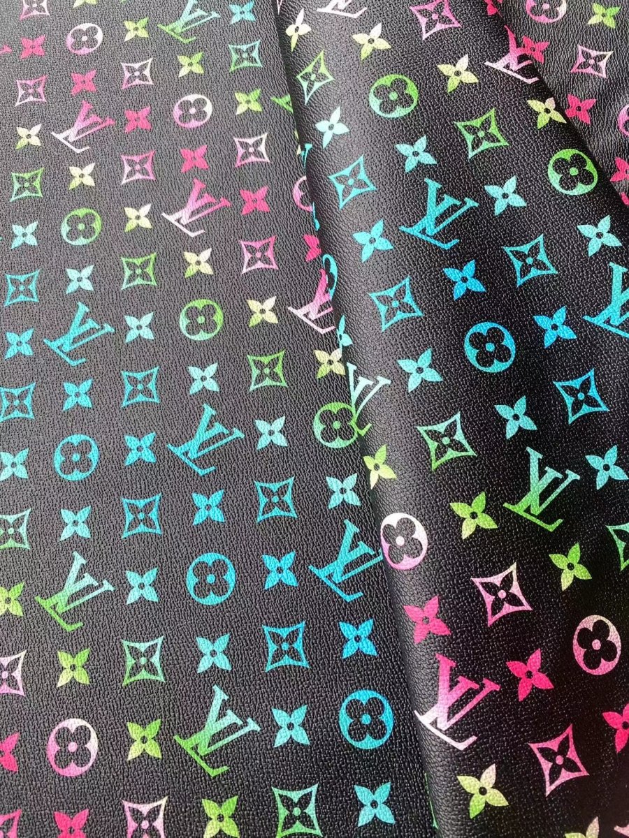 Colorful Louis Vuitton Designer Fabric Shoe Bag Leather - mingfabricstore