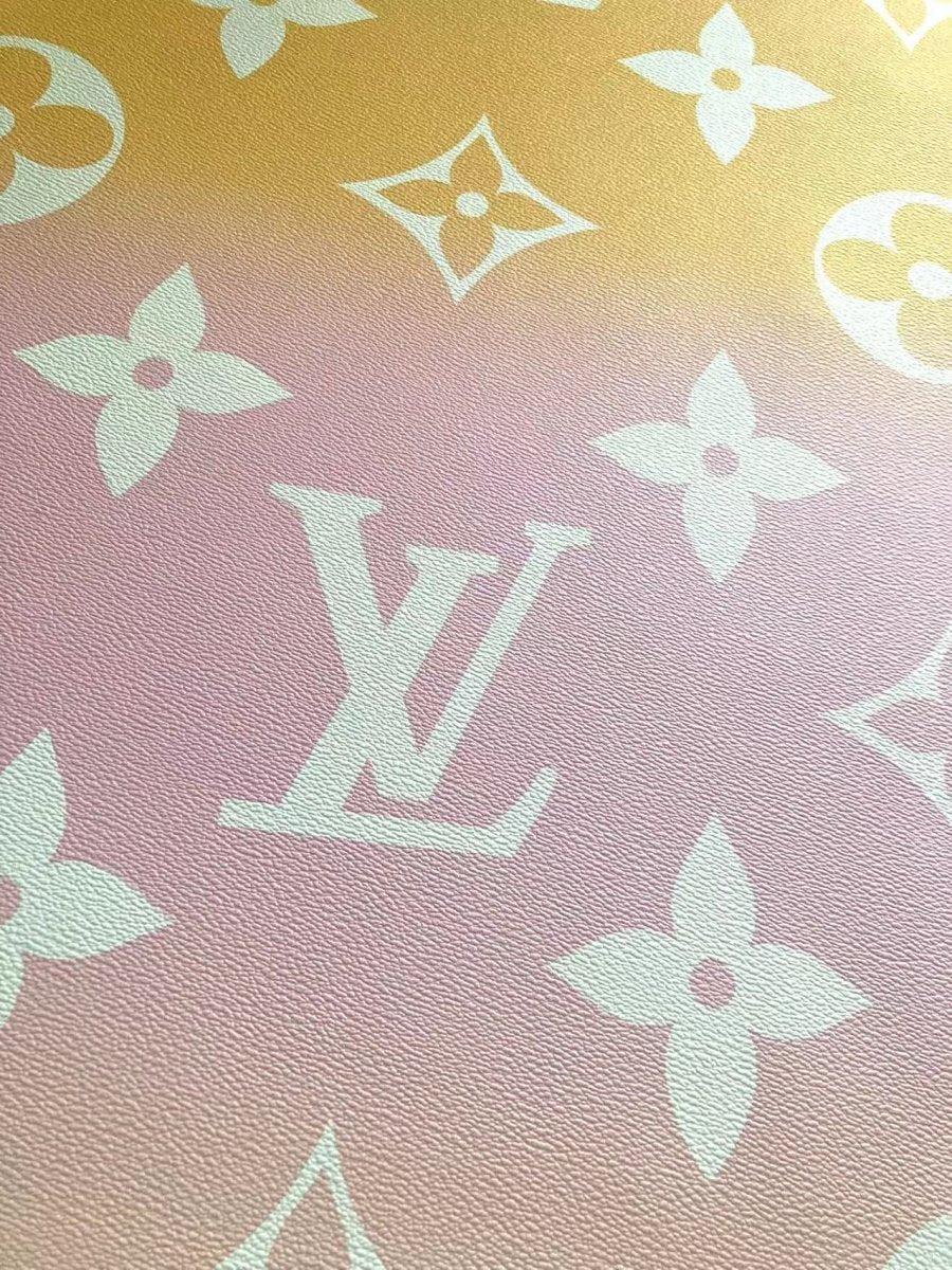 Colorful LV By the Pool Leather Fabric for Bag Custom - mingfabricstore