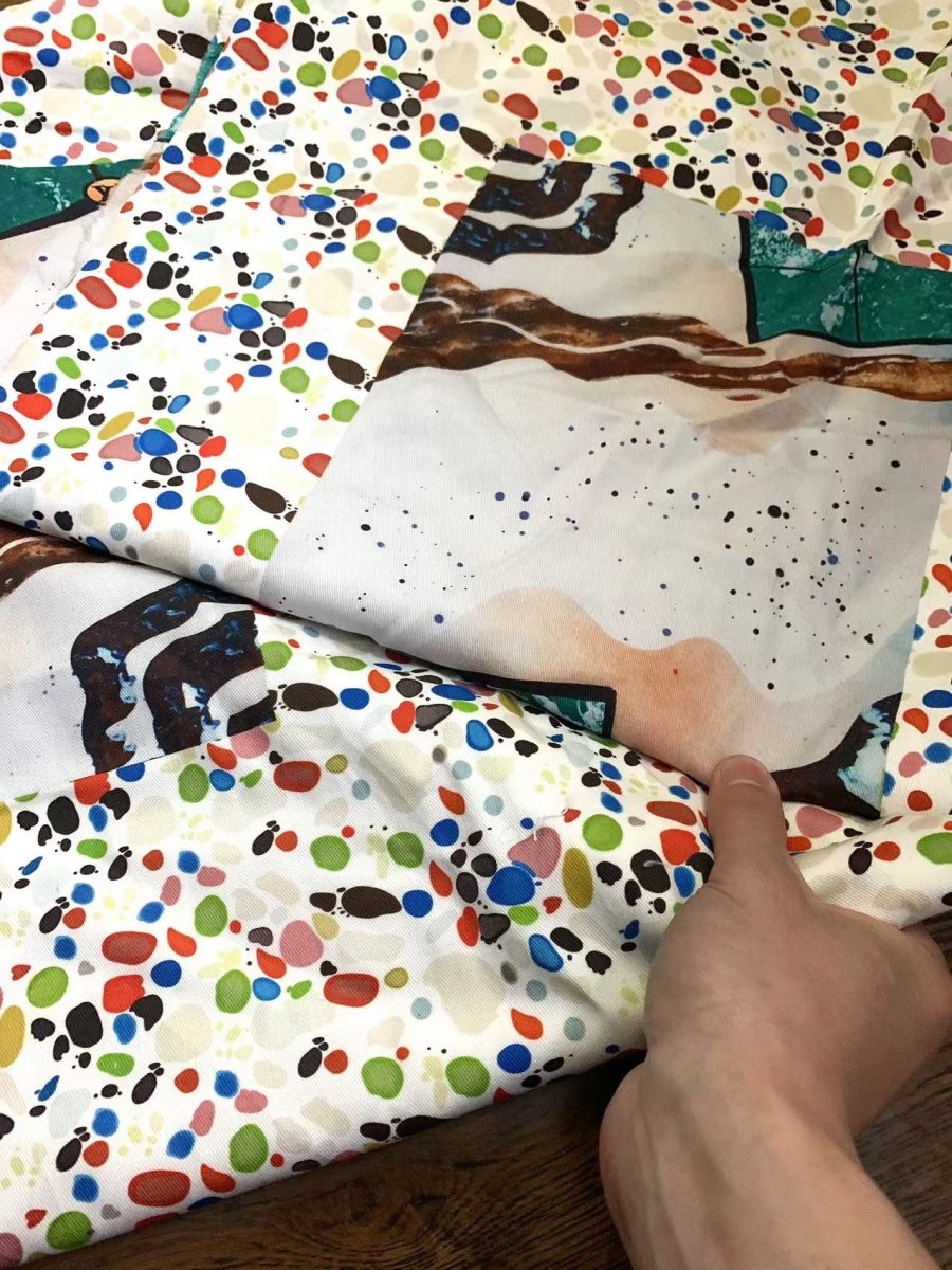 Colorful Spot Cotton Fabric Sold by Yard LV Designer Material - mingfabricstore