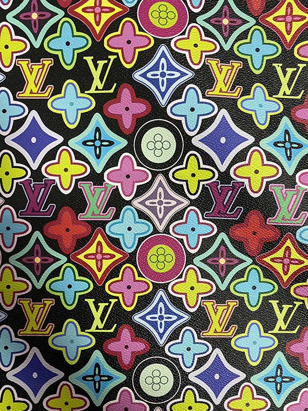 Colorful Designer Fabric Louis Vuitton Bag Custom Leather