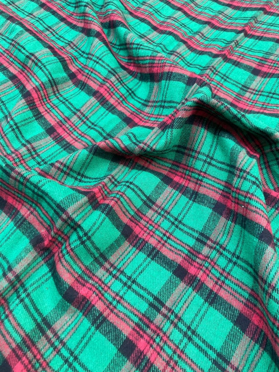 Cozy Christmas Fabric Brushed Cotton for Handmade Custom Quilt - mingfabricstore