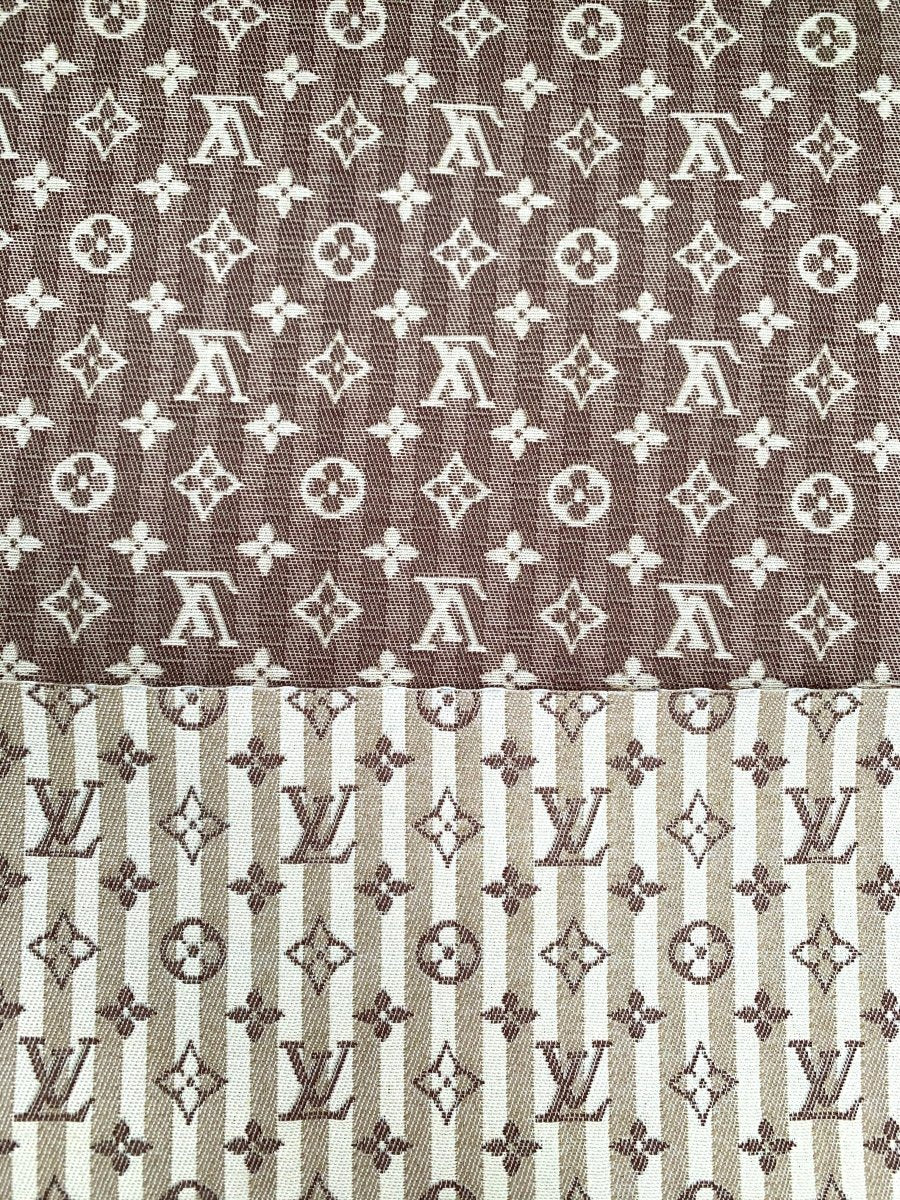 Crafts Sewing Stripe Jacquard Cotton LV Fabric for Handmade Clothing - mingfabricstore