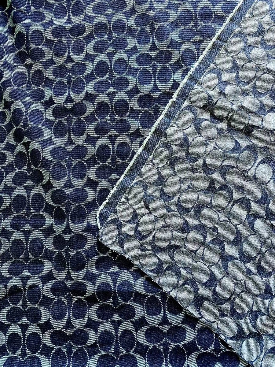Dark Coach Denim Cotton Fabric Sold by Yard - mingfabricstore
