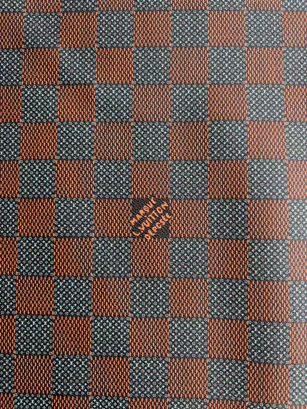 New Louis Vuitton Damier Check DIY Leather Sheet for Crafts Hobby