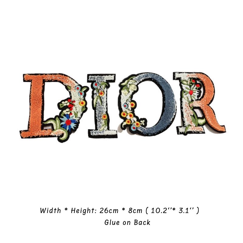 Dior Embroidery Clothing Patch for Custom Handmade Sewing Project - mingfabricstore