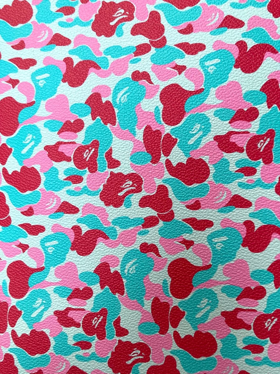 DIY Custom Blue Pink Bape for Girl Sneakers - mingfabricstore